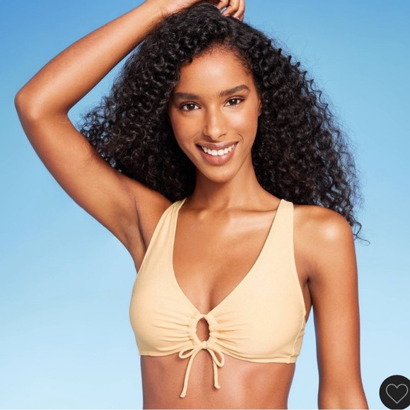 Yellow Keyhole Triangle Bikini - Picture 3 of 4